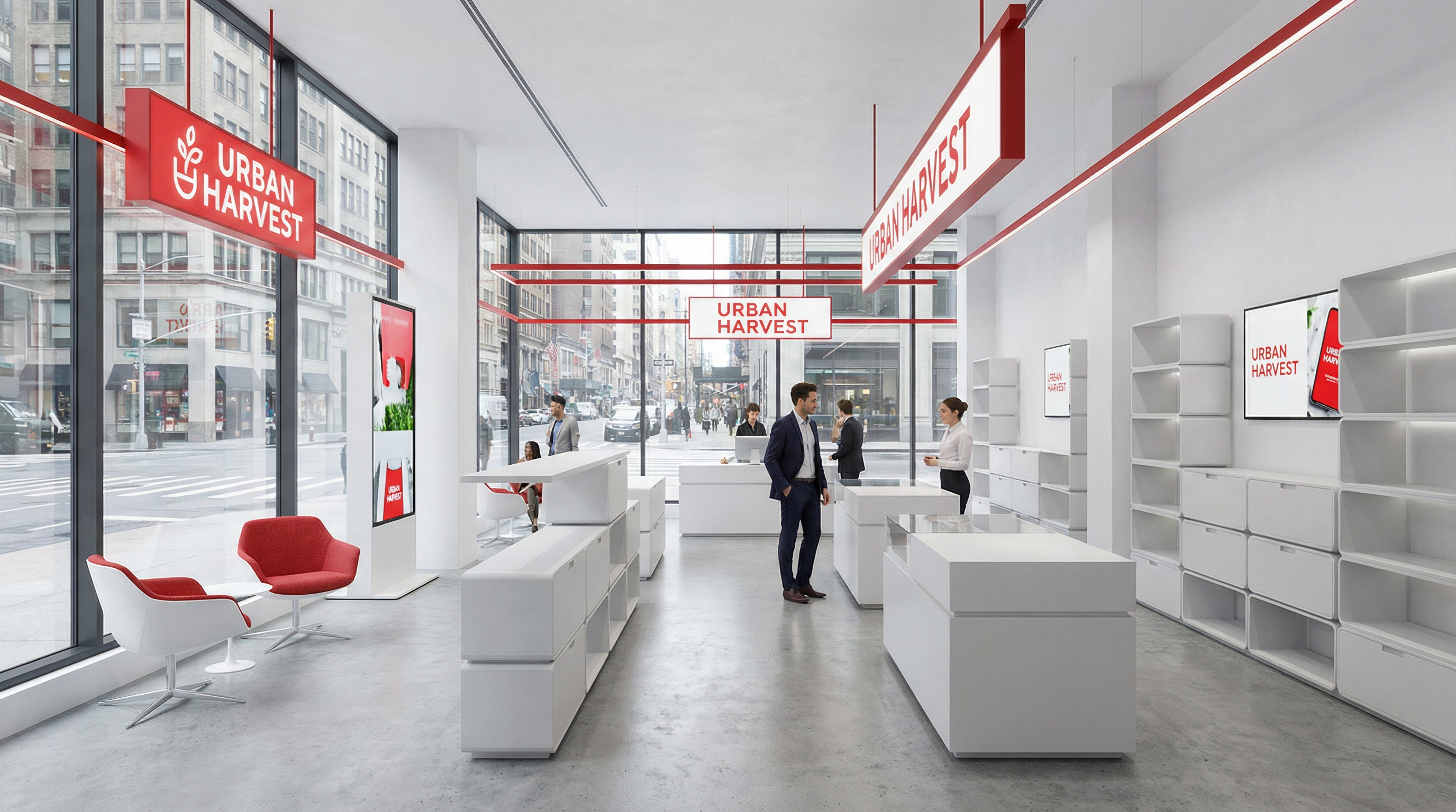 FMCG Branding - modern interior